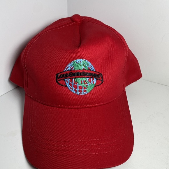 Snap-Back Other - Vintage GOOD EARTH EQUIPMENT Snapback Baseball Hat Cap Embroidery Tools Red Gift